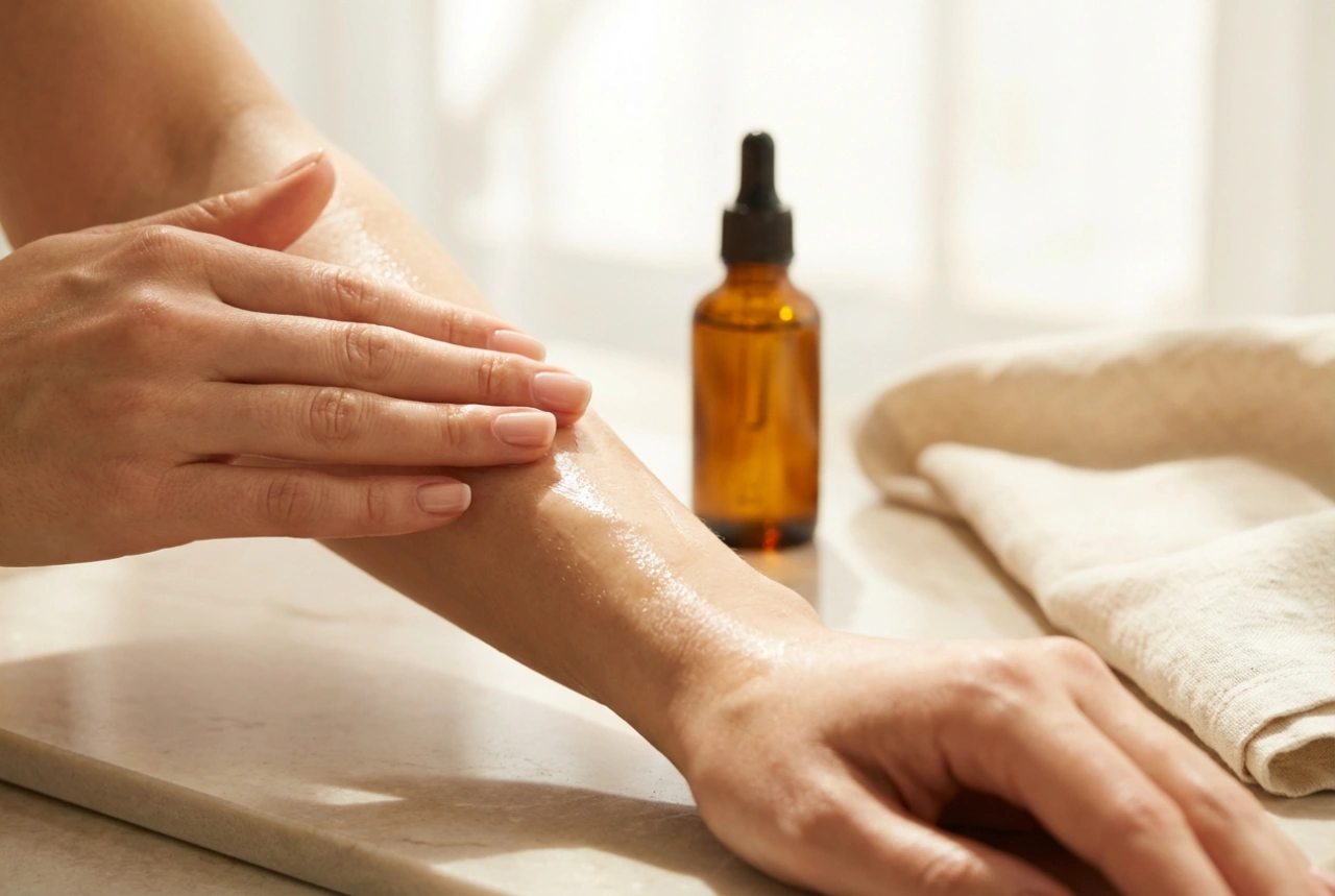 Óleo corporal hidratante: escolha da fórmula e técnica de massagem