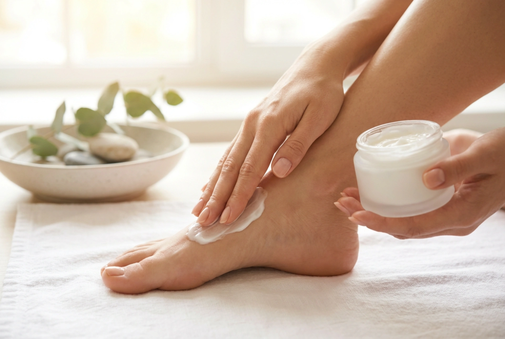 Creme para os pés: aplicação diária, massagem e cuidados adicionais