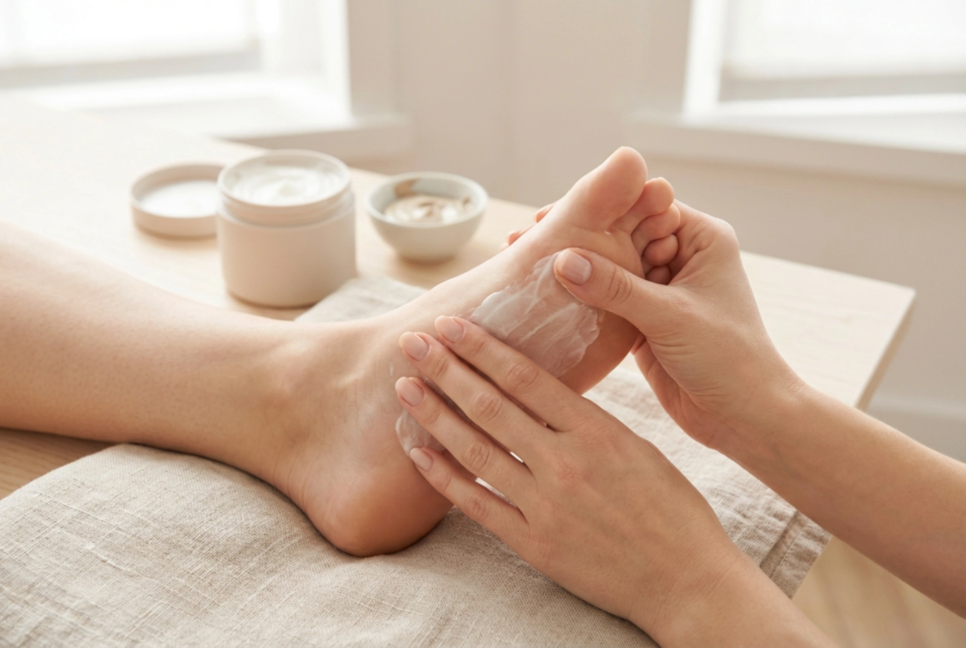 Creme para pés secos: o que funciona, como aplicar e quando usar uma máscara