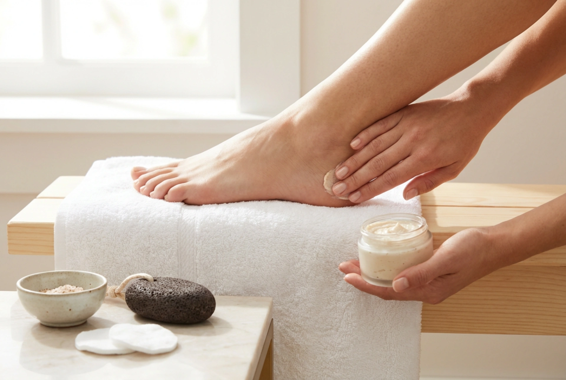 Máscara esfoliante para os pés: preparação da pele e uso seguro