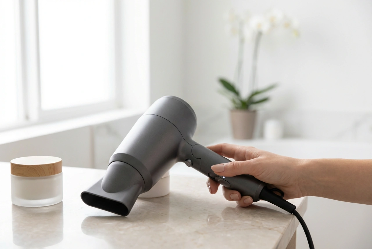 Secagem segura com secador de cabelo: configurações de temperatura