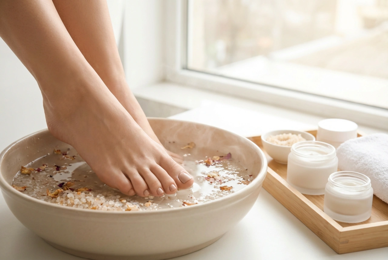 Pés rachados: como combinar esfoliação, creme e banho de sal