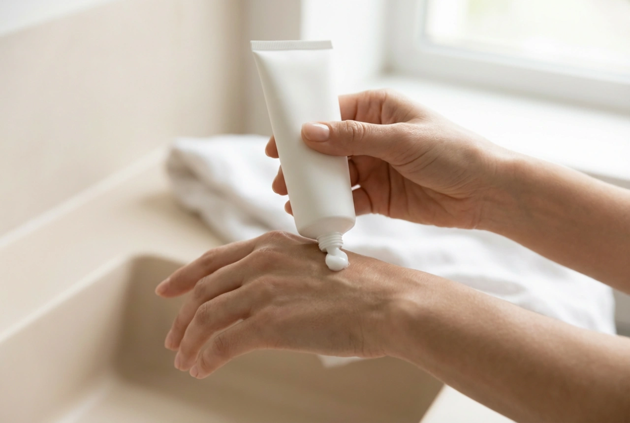 Pele das mãos rachada: lavagem suave, regeneração e proteção