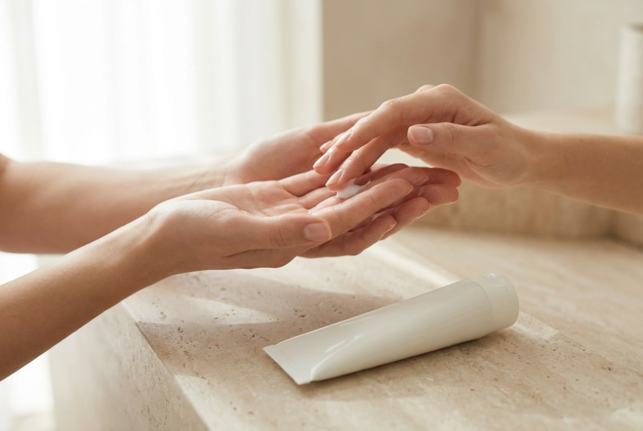 Líquido antibacteriano para as mãos: aplicação, quantidade e proteção da pele contra o ressecamento