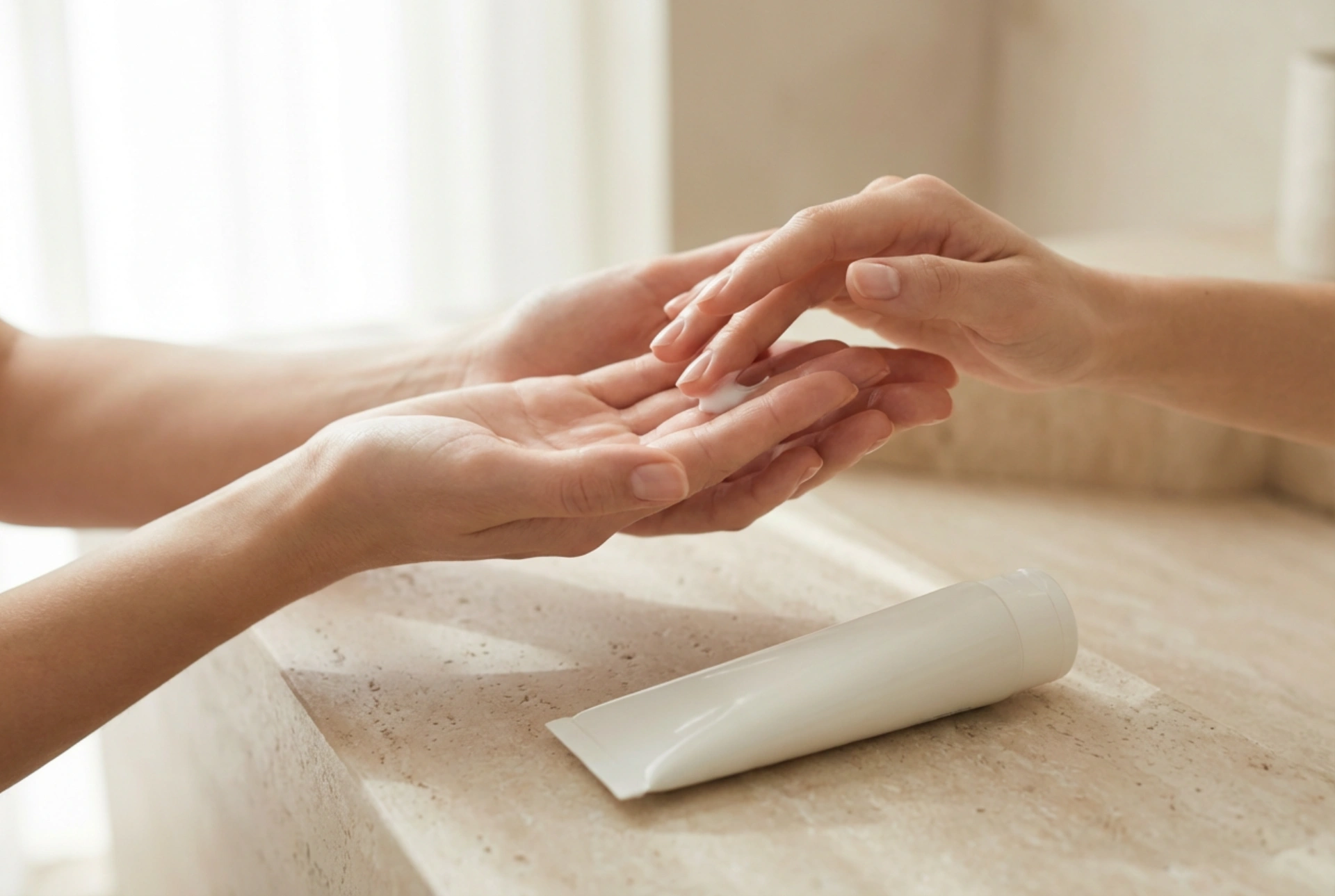 Líquido antibacteriano para as mãos: aplicação, quantidade e proteção da pele contra o ressecamento