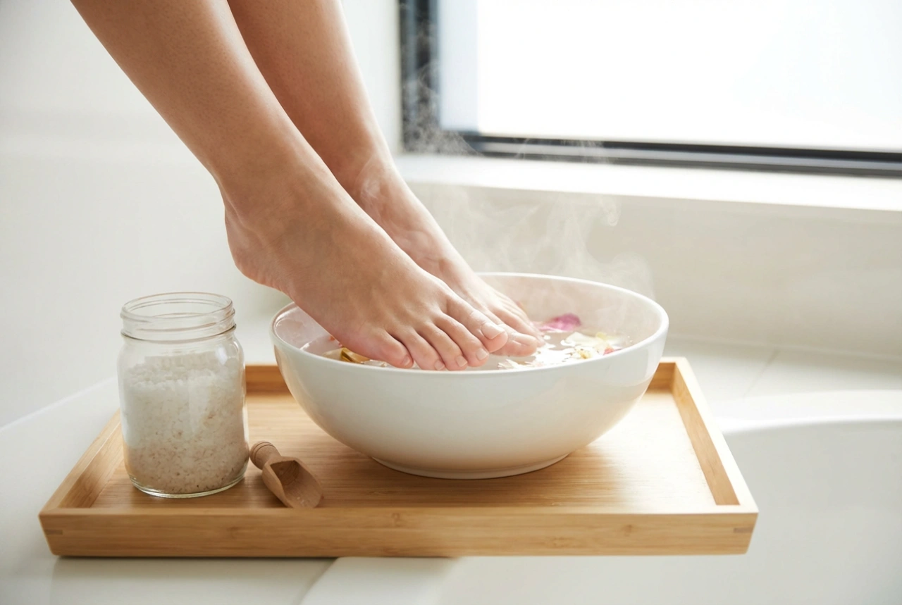 Sal para escalda-pés: como preparar um banho amaciante em casa