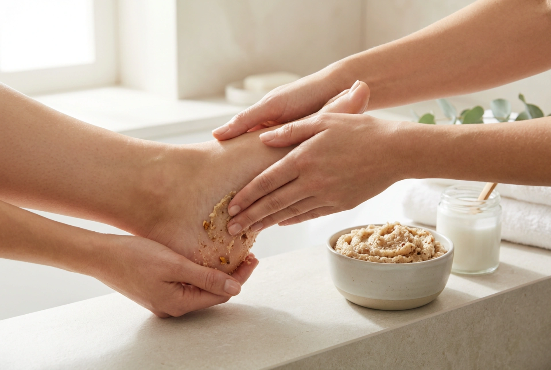 Peeling para os calcanhares: ingredientes eficazes, como massagear e com que frequência usar