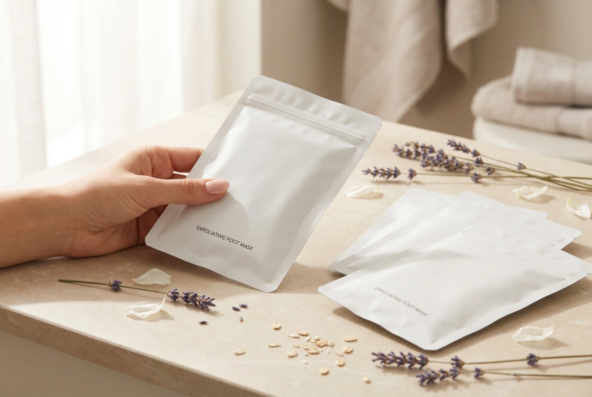 Máscaras esfoliantes para os pés: tipos, tempo de ação e dicas de uso