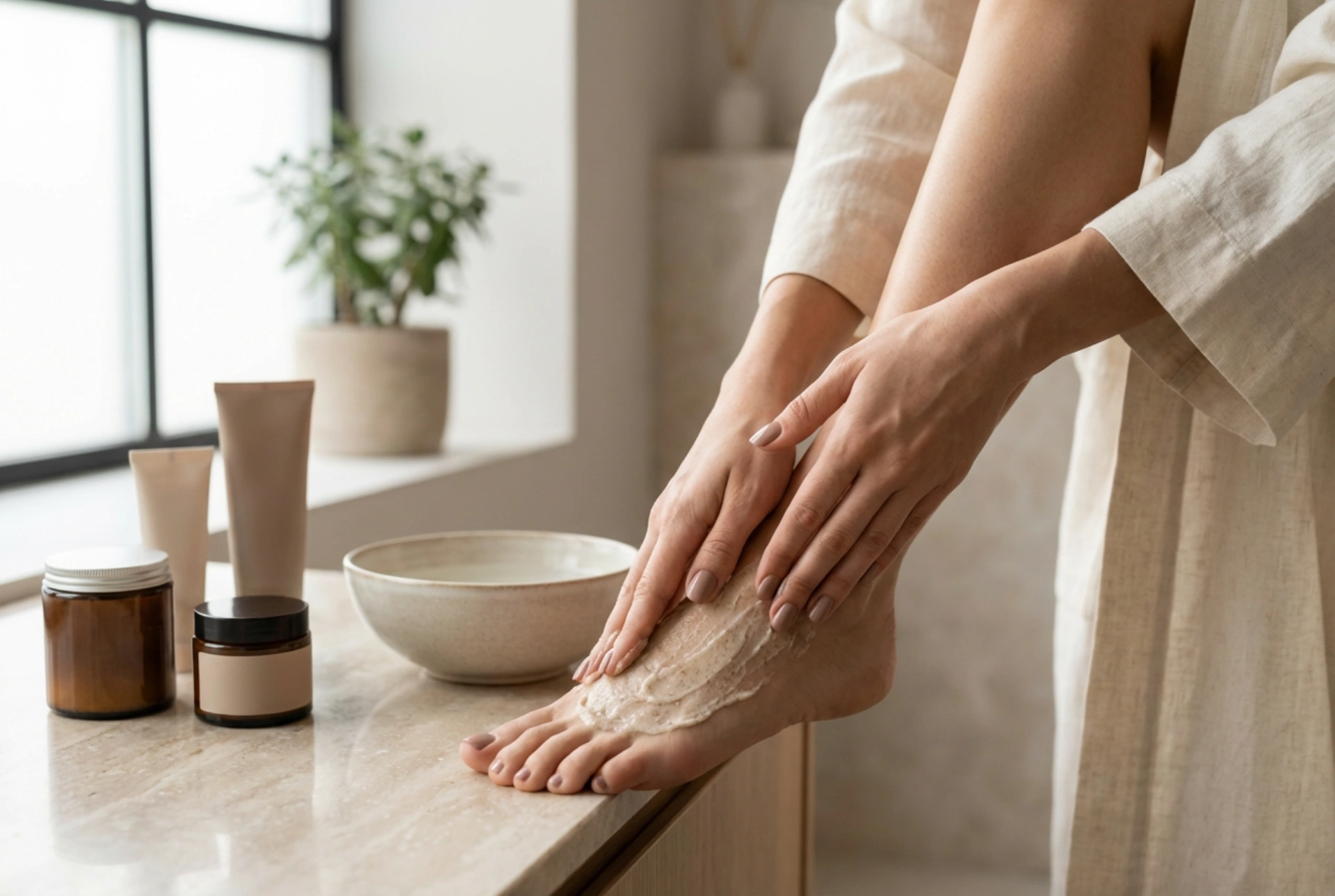 Esfoliação dos pés na rotina de cuidados: como escolher o produto e massagear