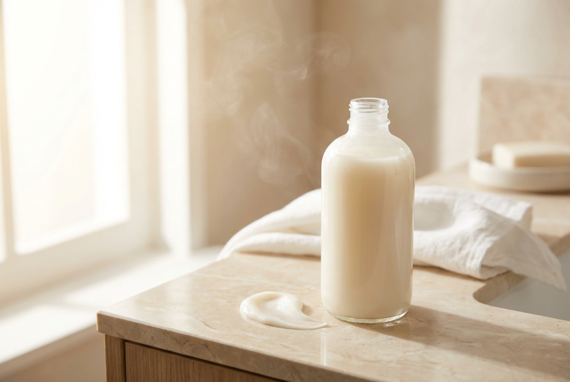 Creme de duche cremoso: limpeza suave e proteção da barreira cutânea