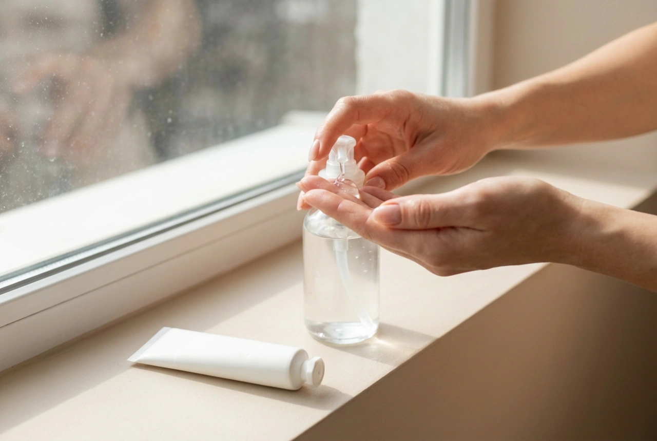 Como usar desinfetante para as mãos e cuidar da barreira hidrolipídica