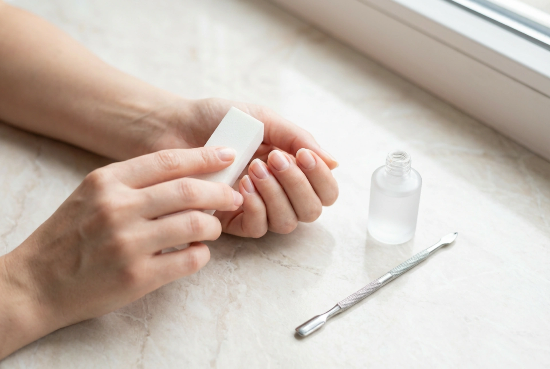 Manicure Híbrida Passo a Passo: Preparação da Unha e Aplicação