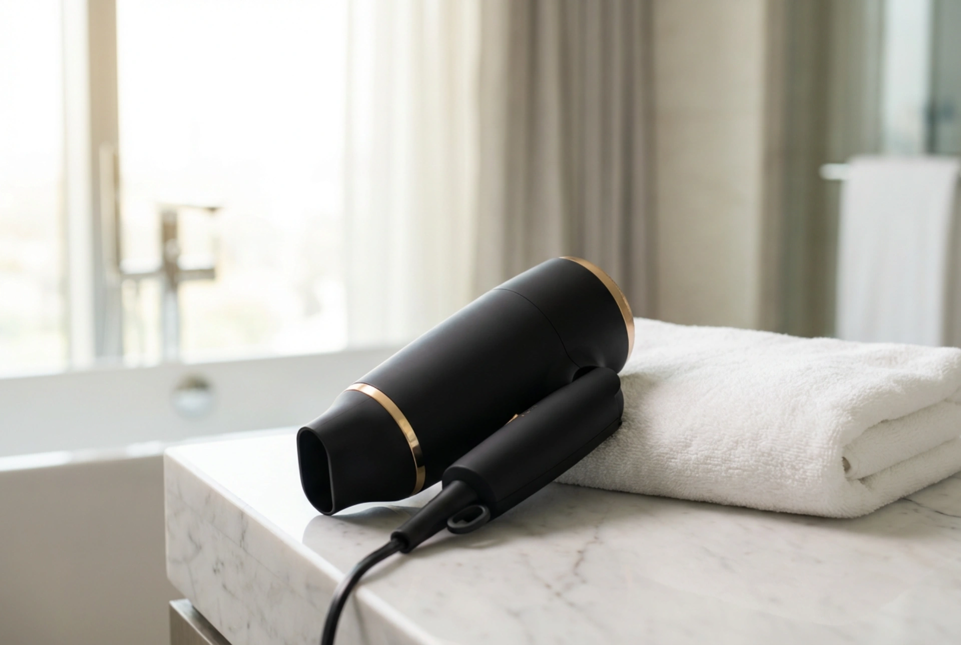 Secador de Cabelo de Viagem: Secagem Compacta e Segura no Hotel