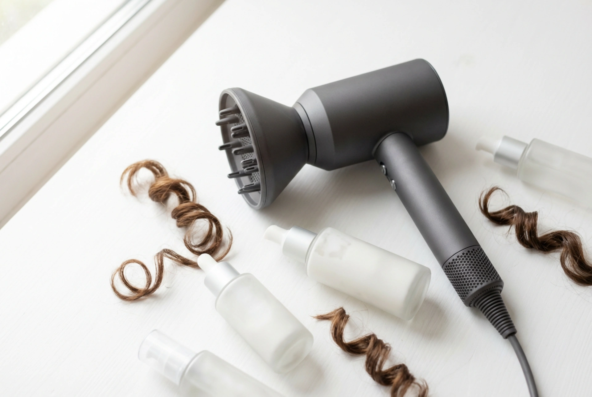 Secador com difusor para cabelos cacheados: como secar os cachos sem frizz