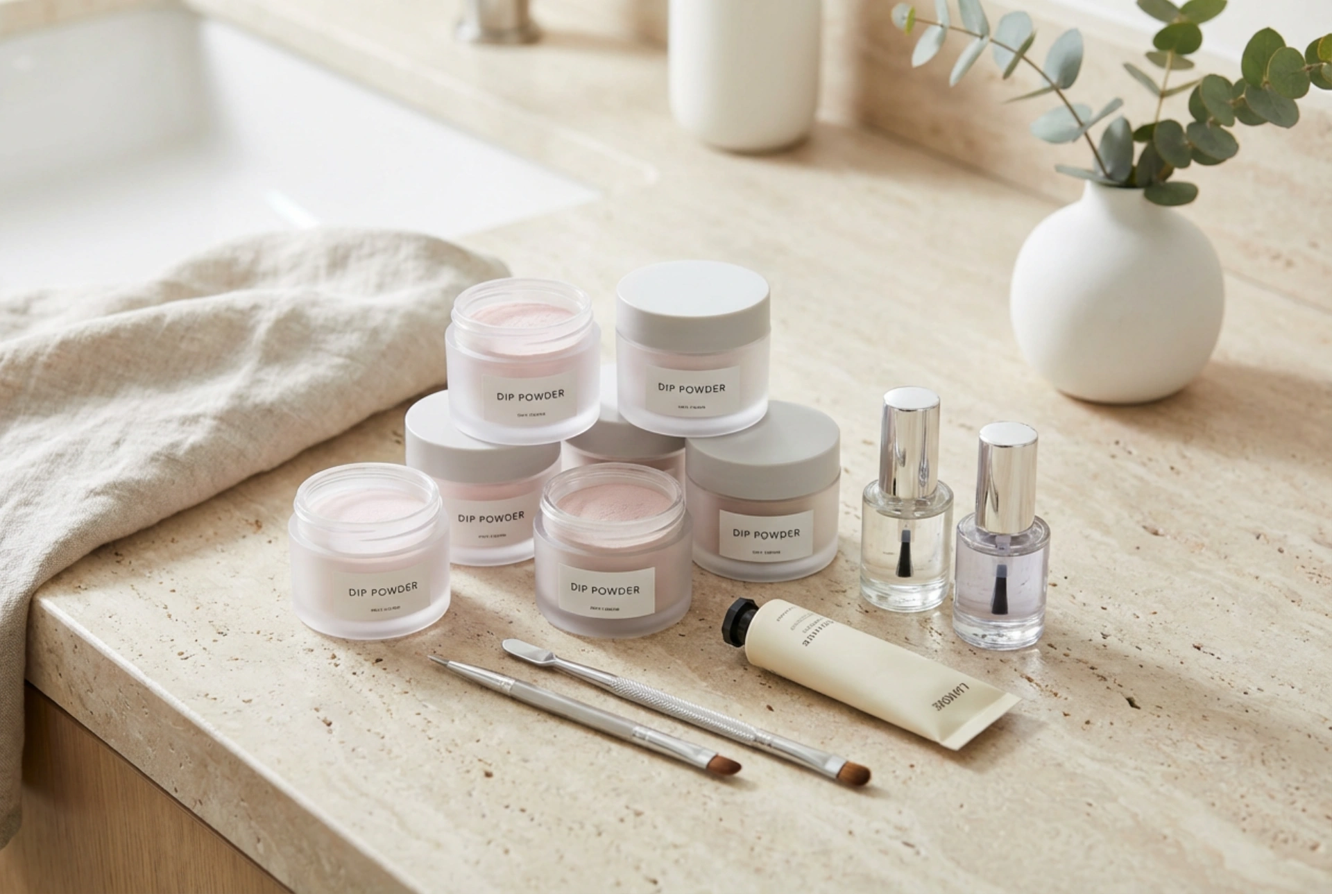 Kit de manicure de titânio: conteúdo, aplicação de dip powder e cuidados