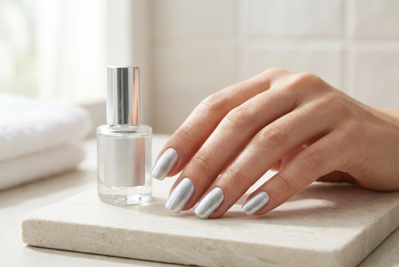 Esmalte prata: cobertura uniforme, camadas e finalização