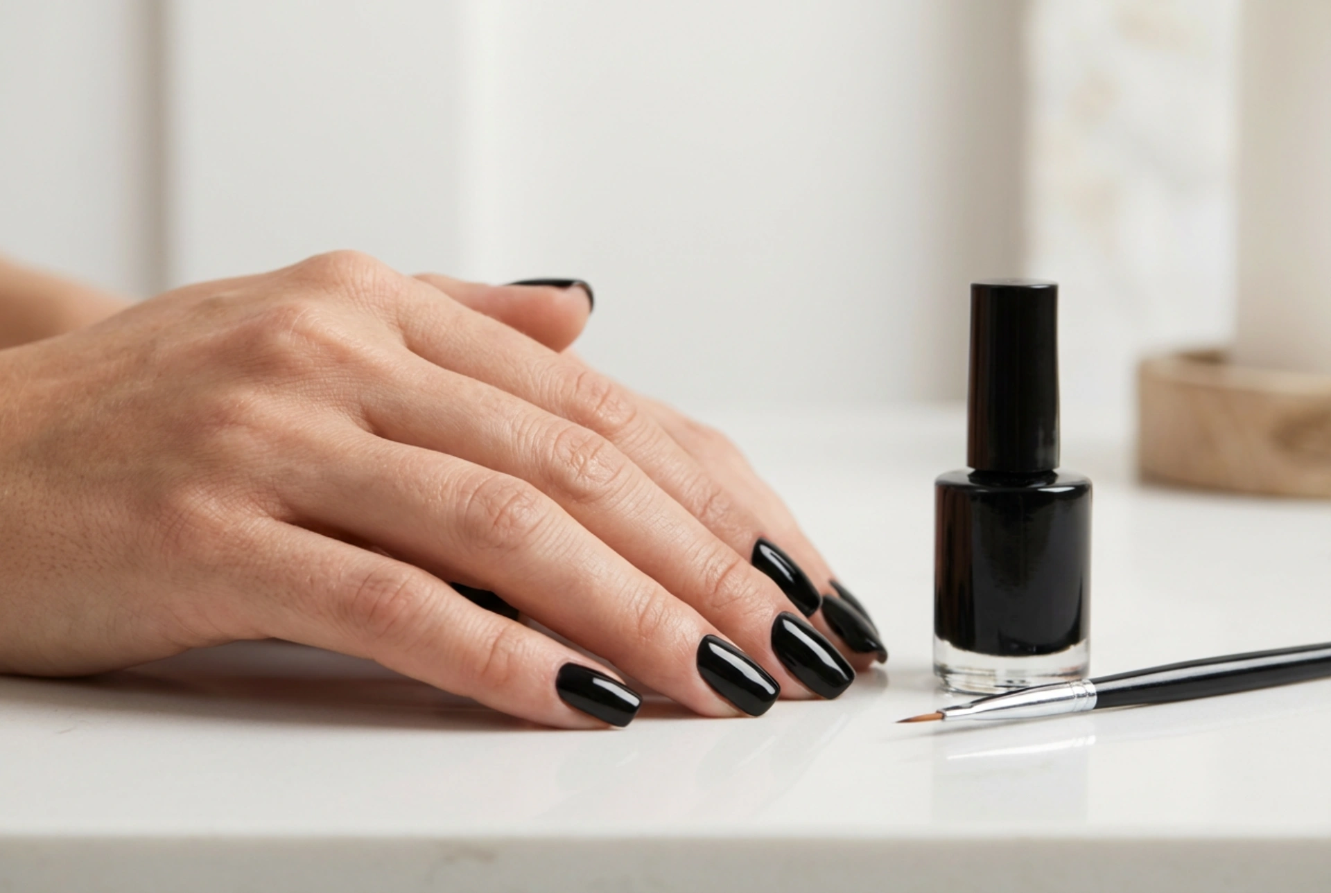Unhas de Gel Pretas: Sem Inundar as Cutículas, Preparação e Aplicação
