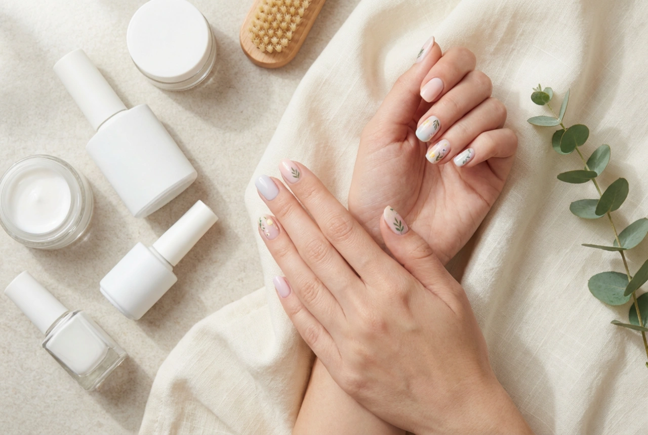 Unhas de gel para a primavera: tons pastel, decorações delicadas e cuidados essenciais