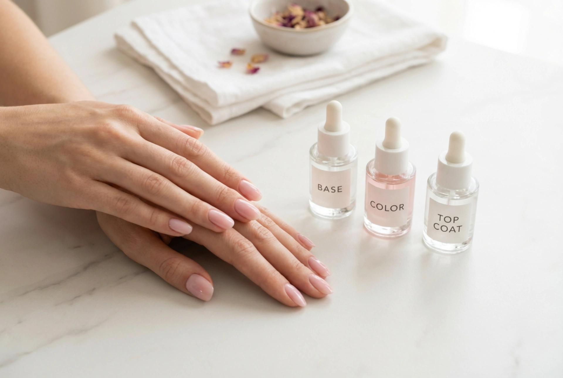 Unhas de gel clássicas: base, cor, top coat e os erros mais comuns