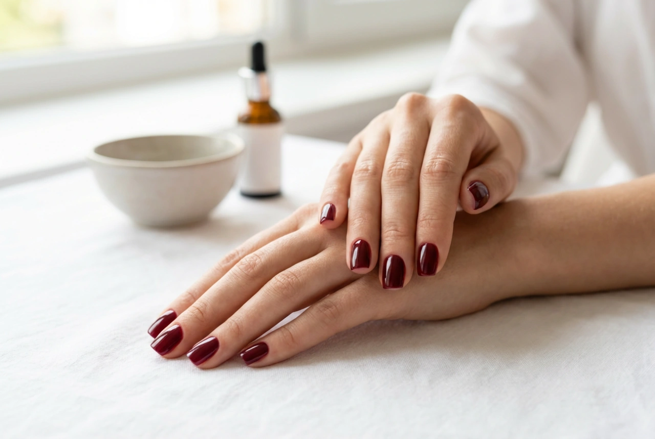 Vernis-ivinoù ruz-bordoù: prientiñ, gwiskadoù ingal ha top coat