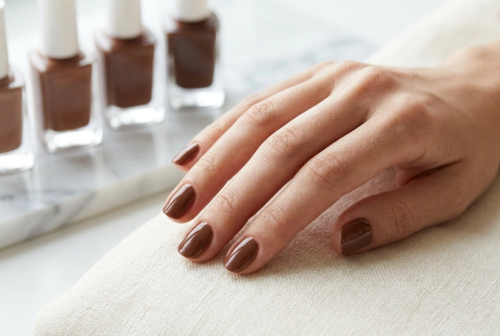Esmalte marrom: como escolher o tom ideal e pintar sem borrar as cutículas