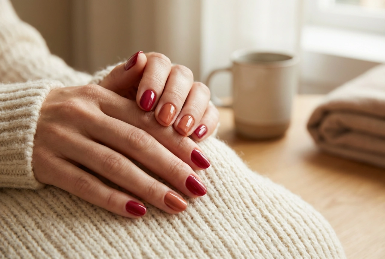 Estilos para dias frios: unhas de gel de outono sem complicações