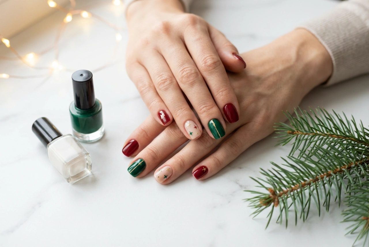 Guia de Natal: unhas de gel para as festas, cores e desenhos fáceis