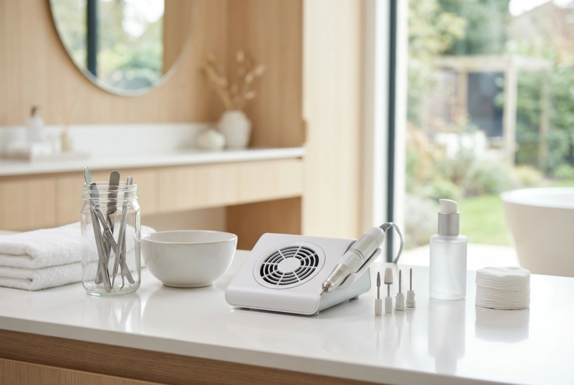 Lixadeira de unha com aspirador: conforto no trabalho e limpeza na estação