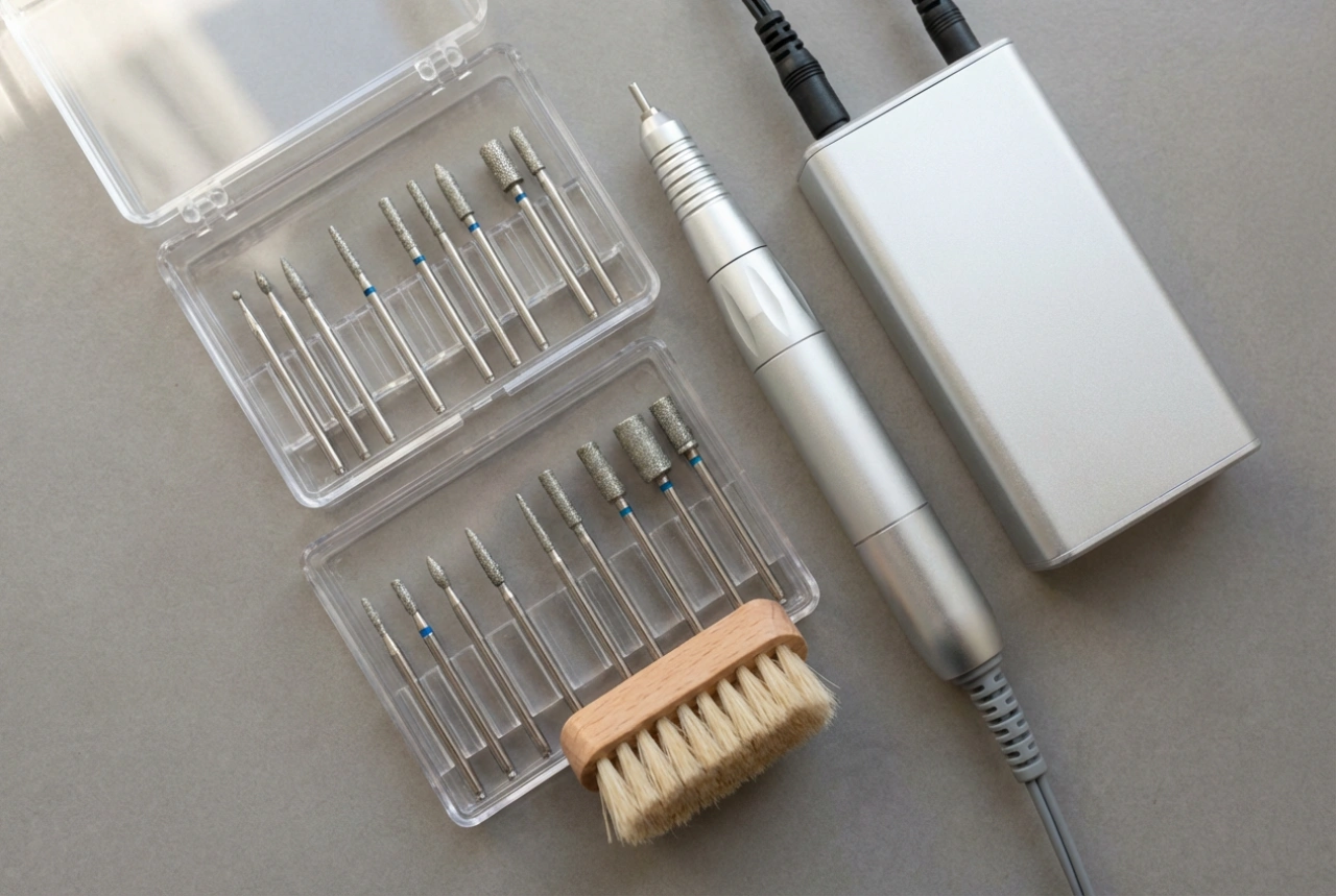 Lixadeira elétrica de unhas e cutículas na prática: brocas, velocidade e higiene