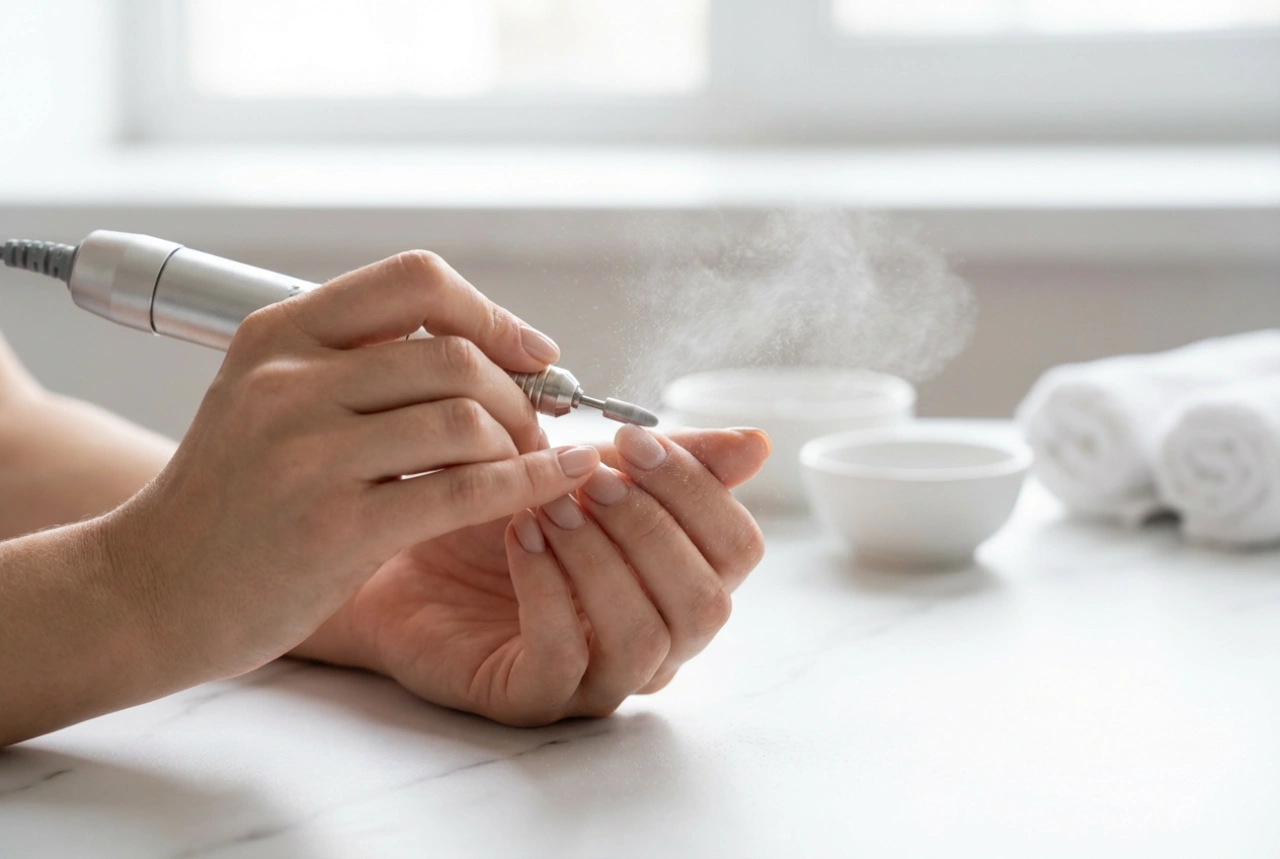 Remoção de esmalte em gel com lixa elétrica: configurações, técnica e erros comuns