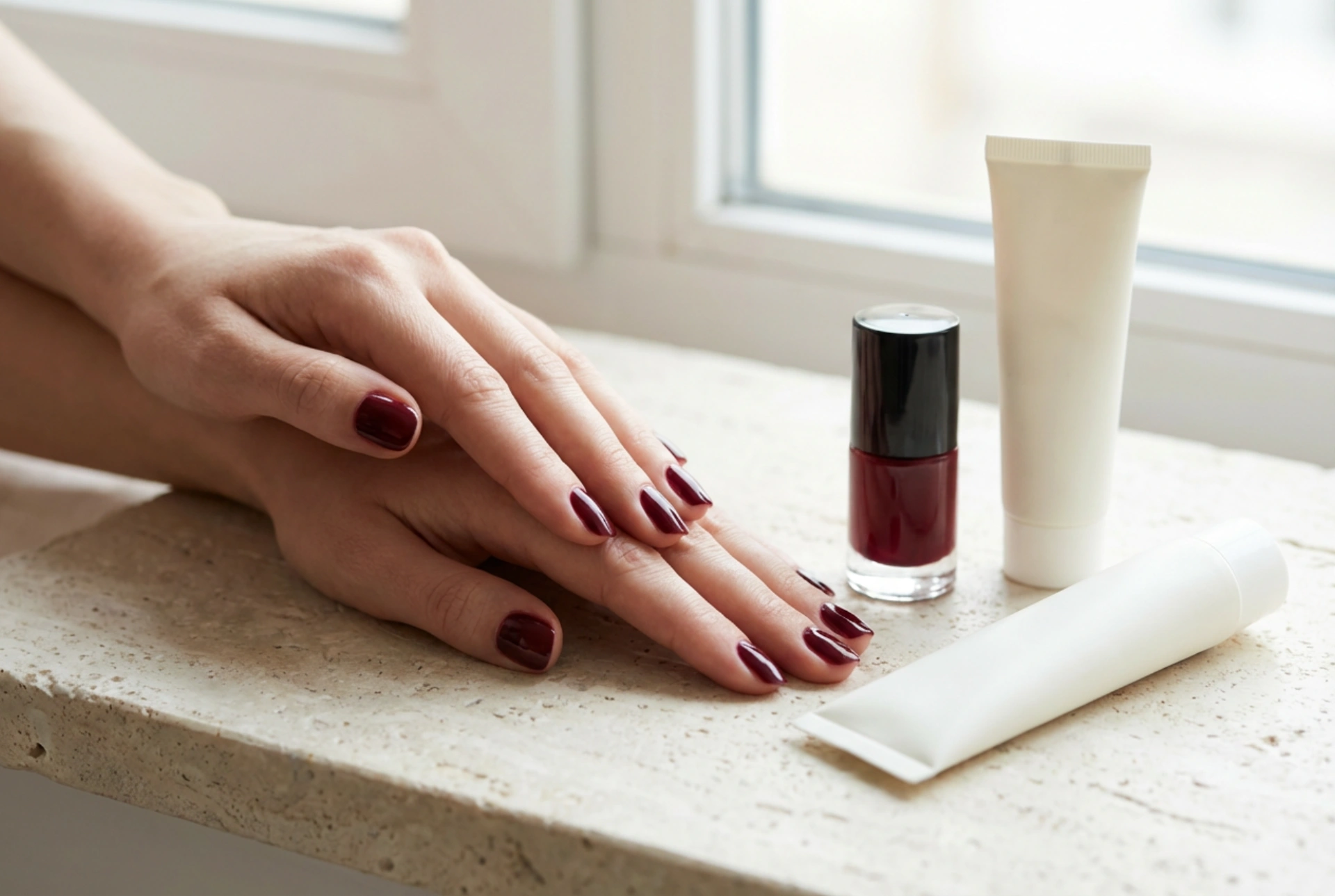 Manicure Bordô: Cobertura Perfeita, Brilho e Cuidado