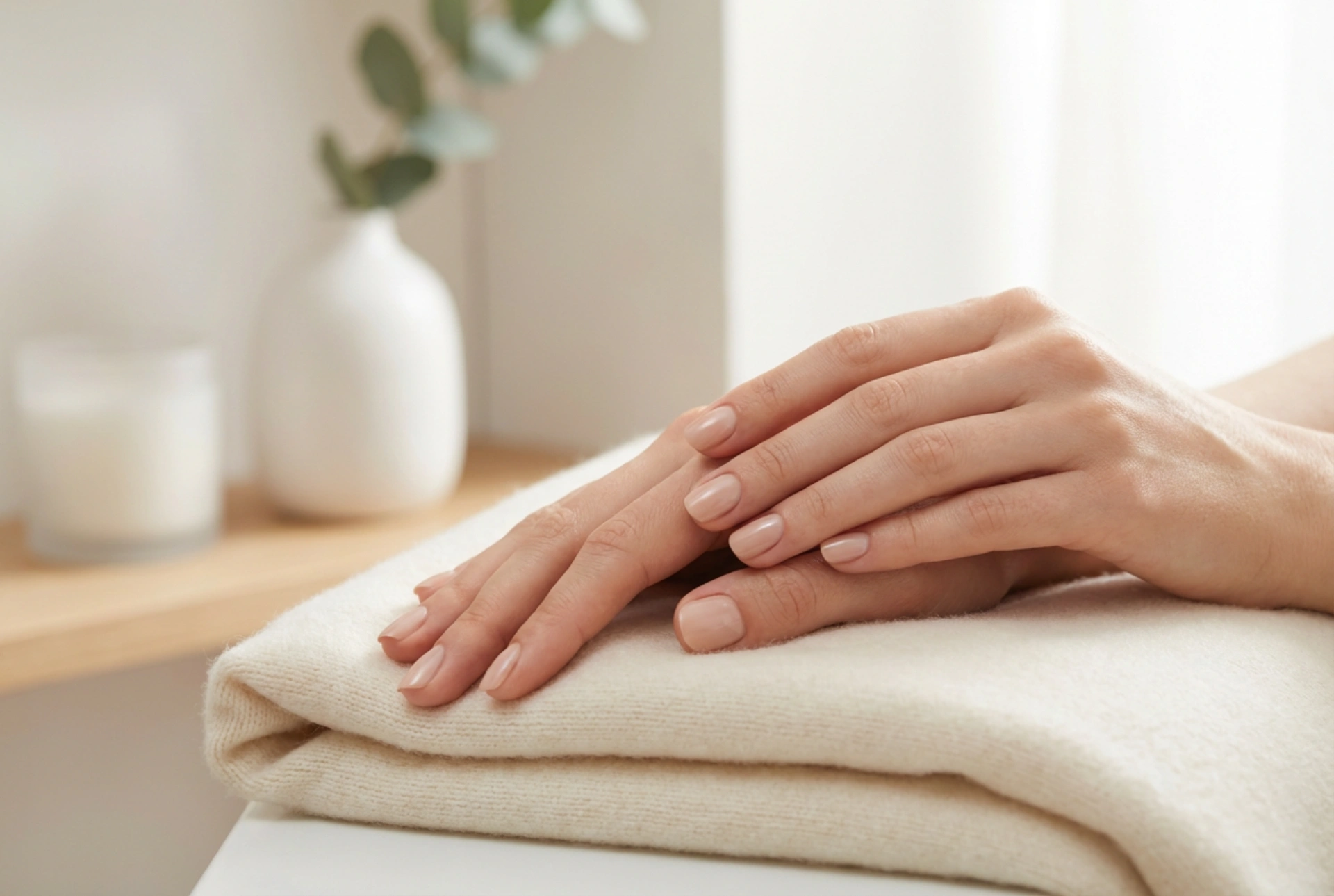 Unhas Nude sem Efeito de Máscara: Tons Neutros e Aplicação Leve