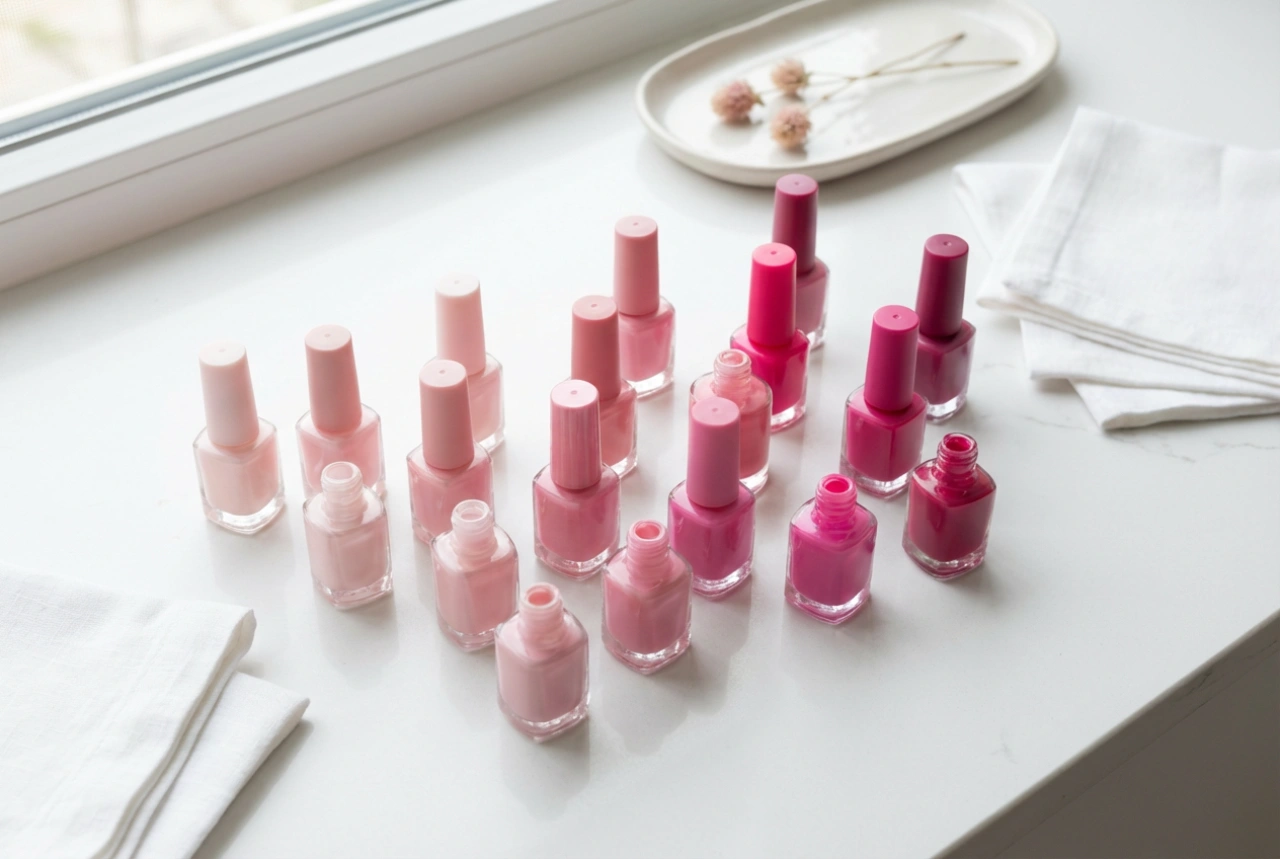 Unhas cor-de-rosa na prática: de tons delicados a vibrantes