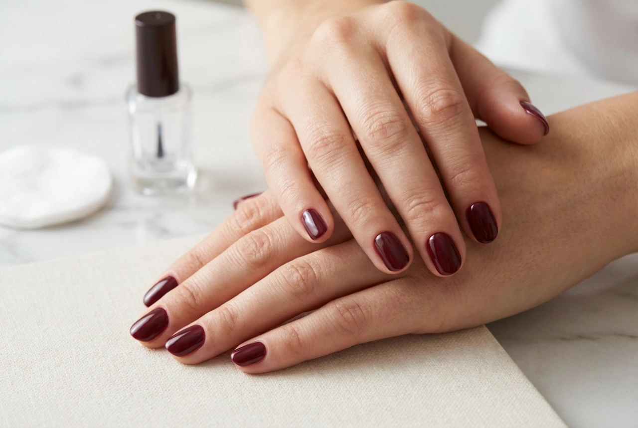 Unhas bordô: técnicas para pintar sem manchas e sem falhas