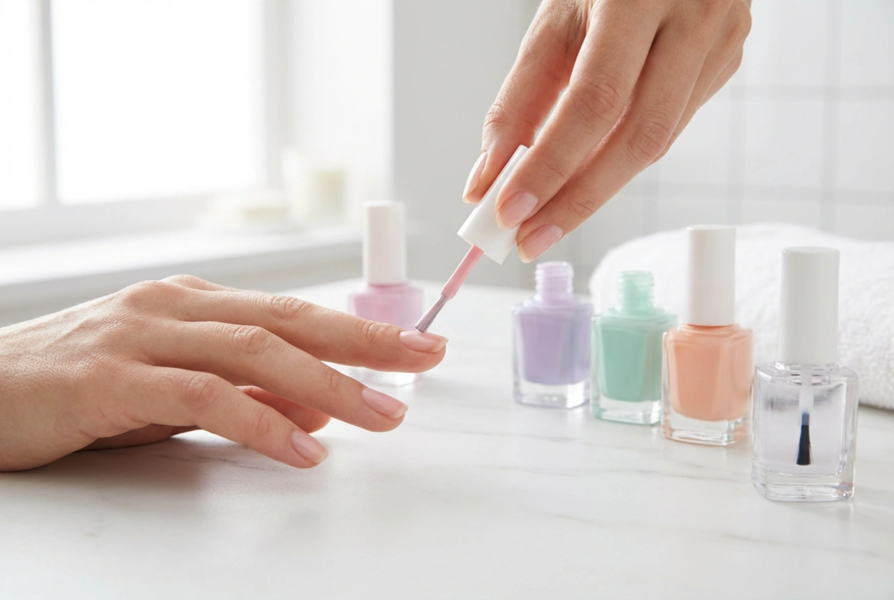 Manicure pastel passo a passo: seleção de tons, aplicação sem manchas e top coat