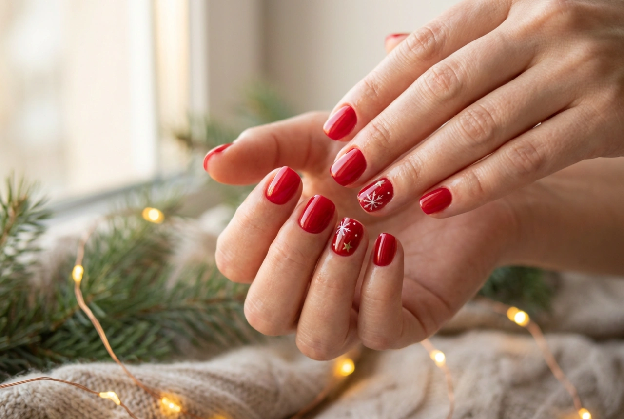 Unhas vermelhas de Natal: 5 designs simples para fazer em casa