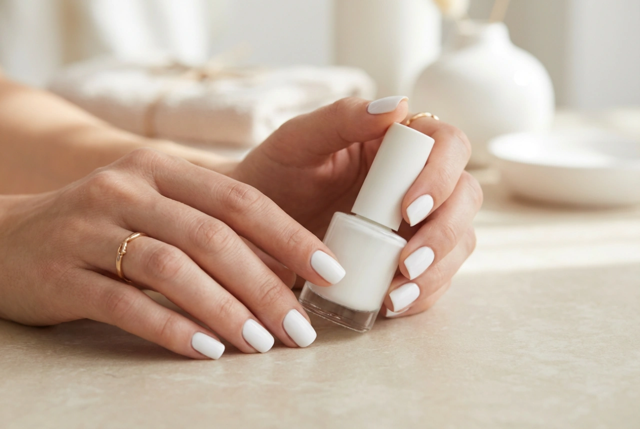 Unhas híbridas brancas: o branco perfeito sem manchas e amarelamento