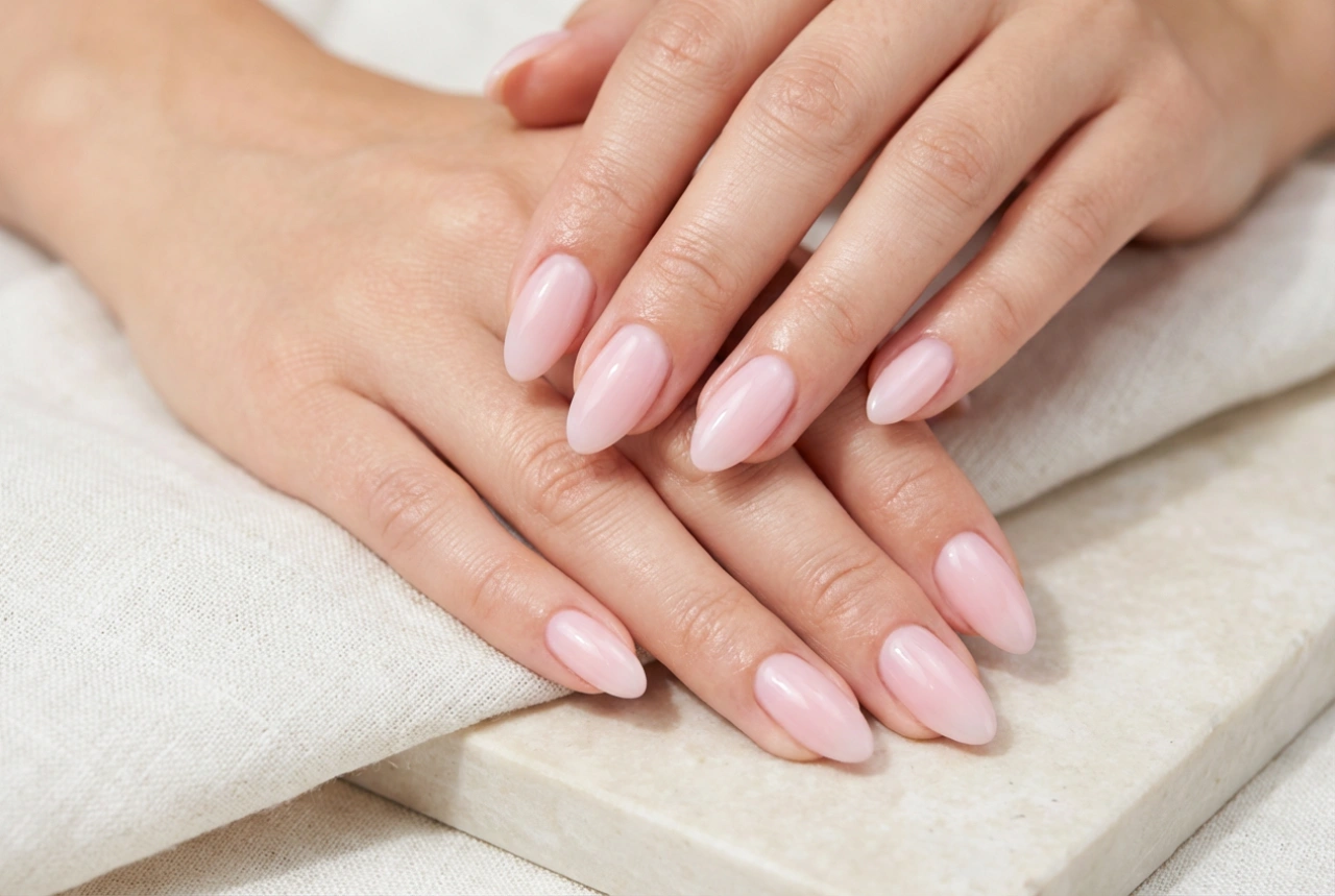 Unhas rosa pastel: como obter um efeito leitoso e brilhante
