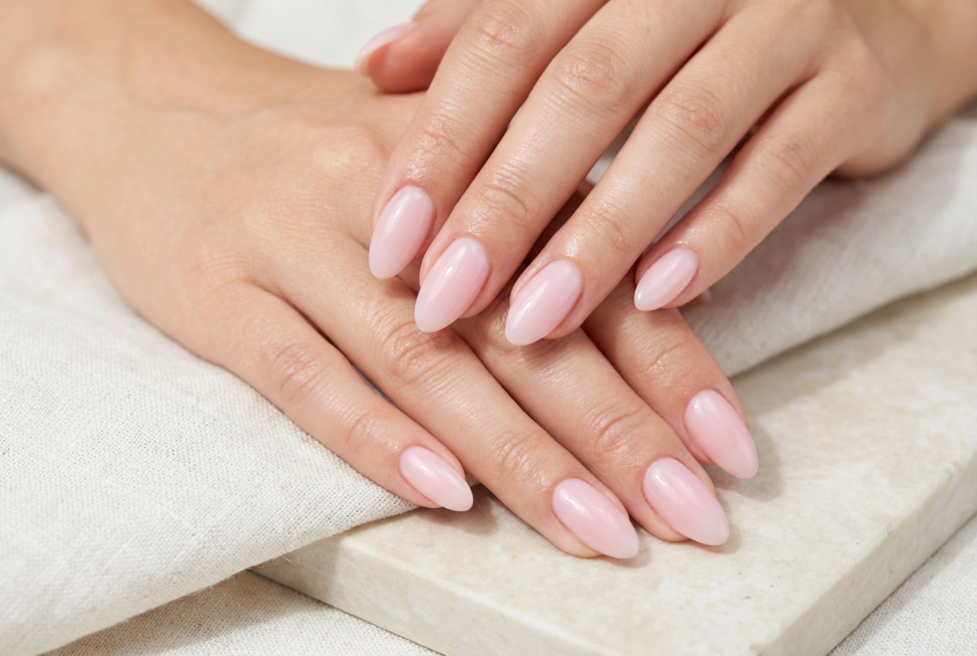 Unhas rosa pastel: como obter um efeito leitoso e brilhante