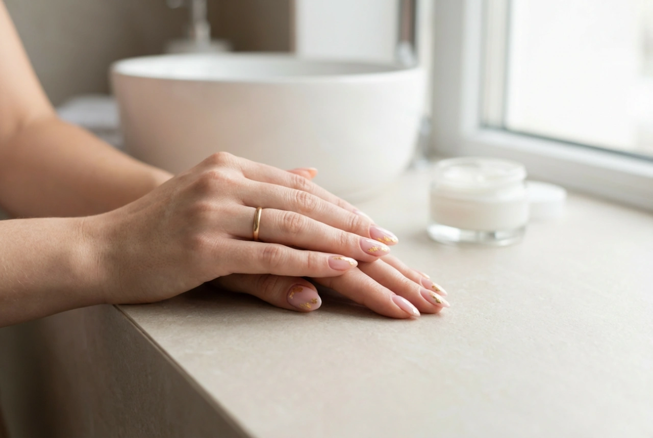 Unhas rosa com dourado: detalhes elegantes passo a passo