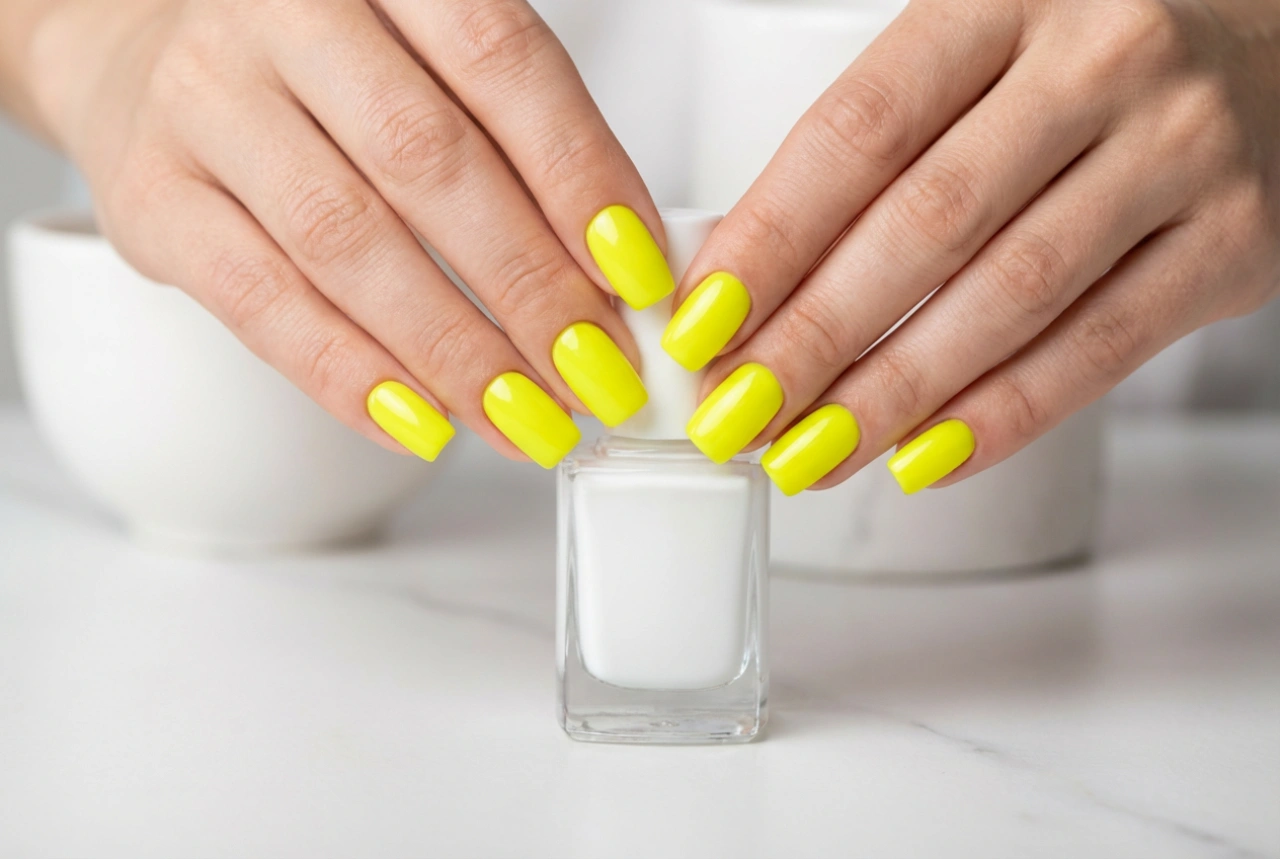 Unhas amarelas neon: como esmaltar de forma uniforme e evitar manchas