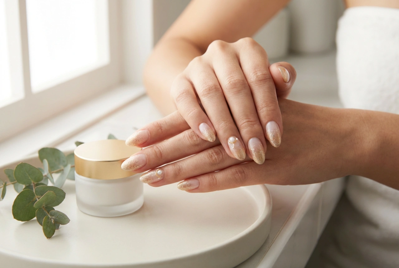Unhas douradas festivas: como criar decorações e detalhes elegantes