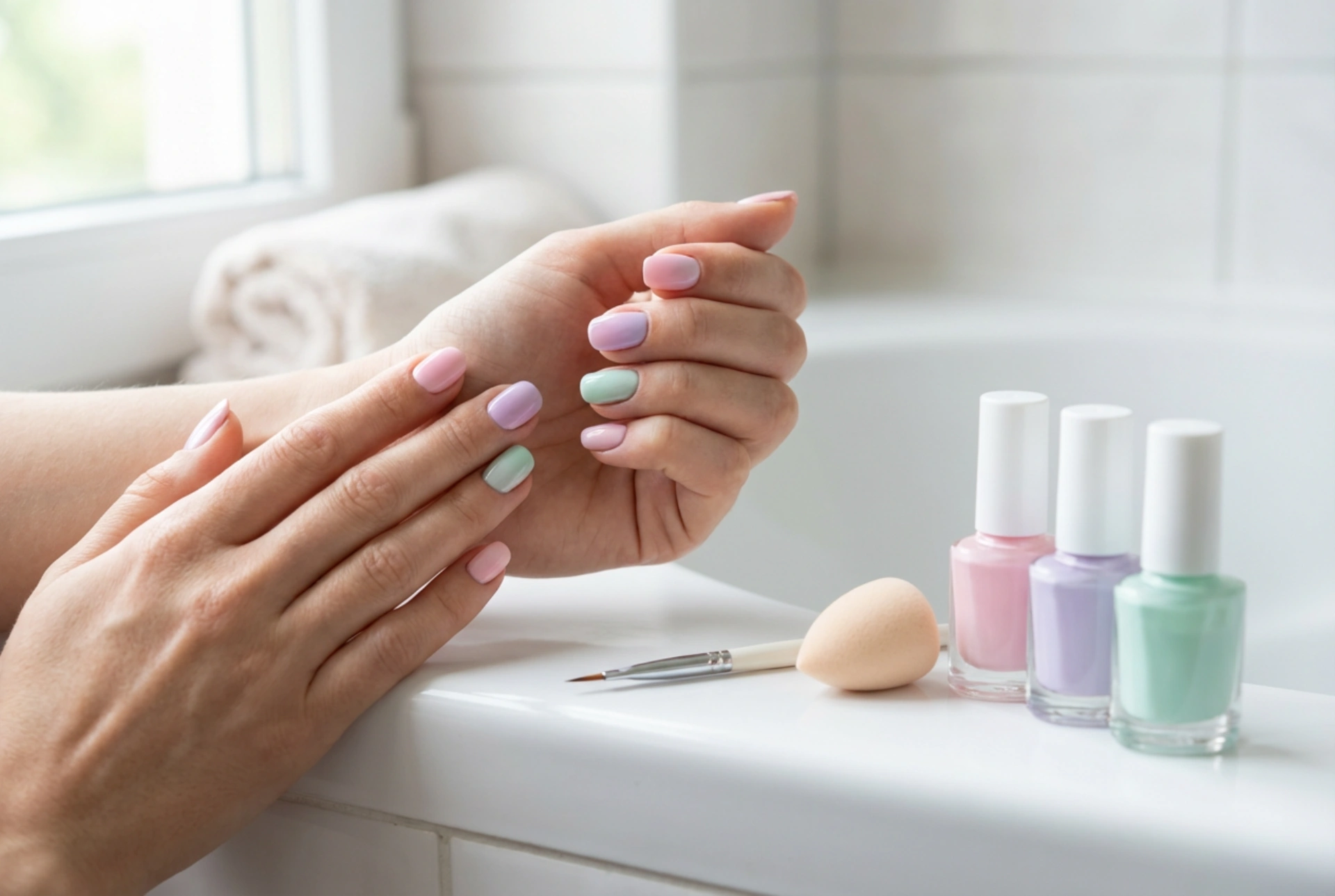 Unhas degradê para iniciantes: cores, ferramentas e erros comuns