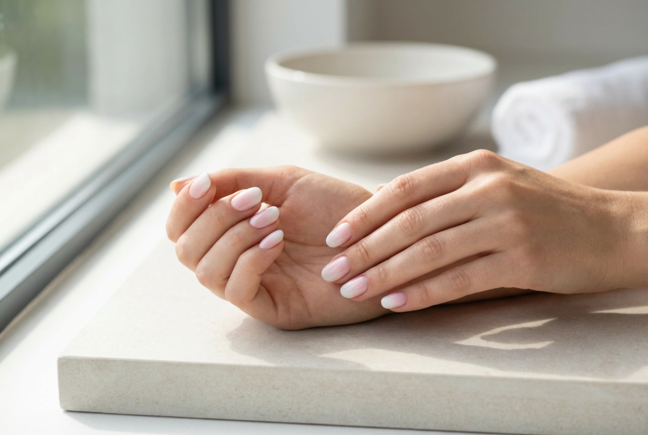 Como fazer unhas ombré branco e rosa: esponja, degradê, top coat