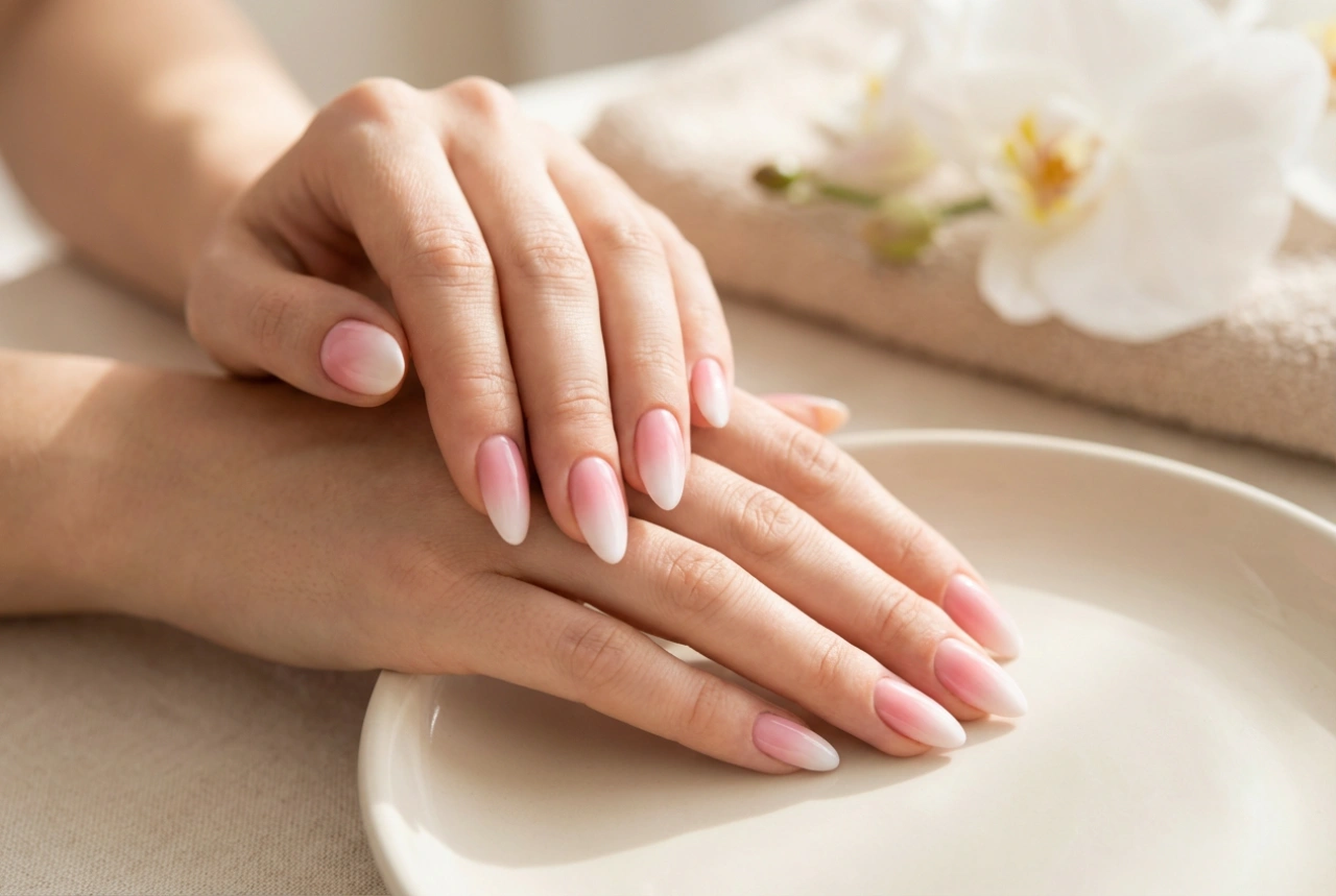 Unhas amendoadas com efeito ombre: técnicas de modelagem e degradê perfeito