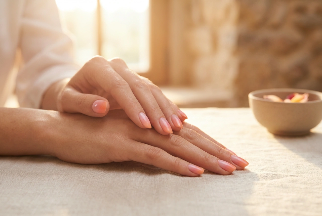 Unhas ombré rosa e laranja: um pôr do sol de verão nas suas mãos
