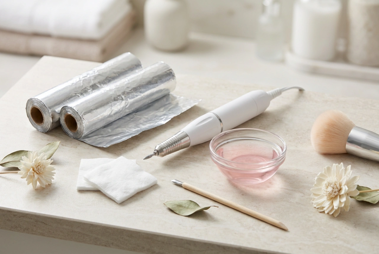 Como remover esmalte em gel sem danificar as unhas: método com papel alumínio, lixa elétrica e soak-off
