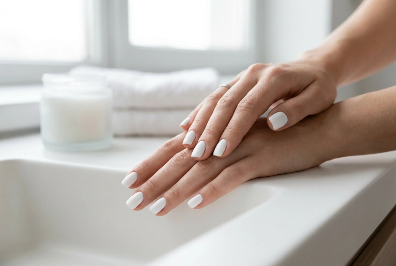 Esmalte em gel branco sem manchas: truques para cobertura total e linhas limpas