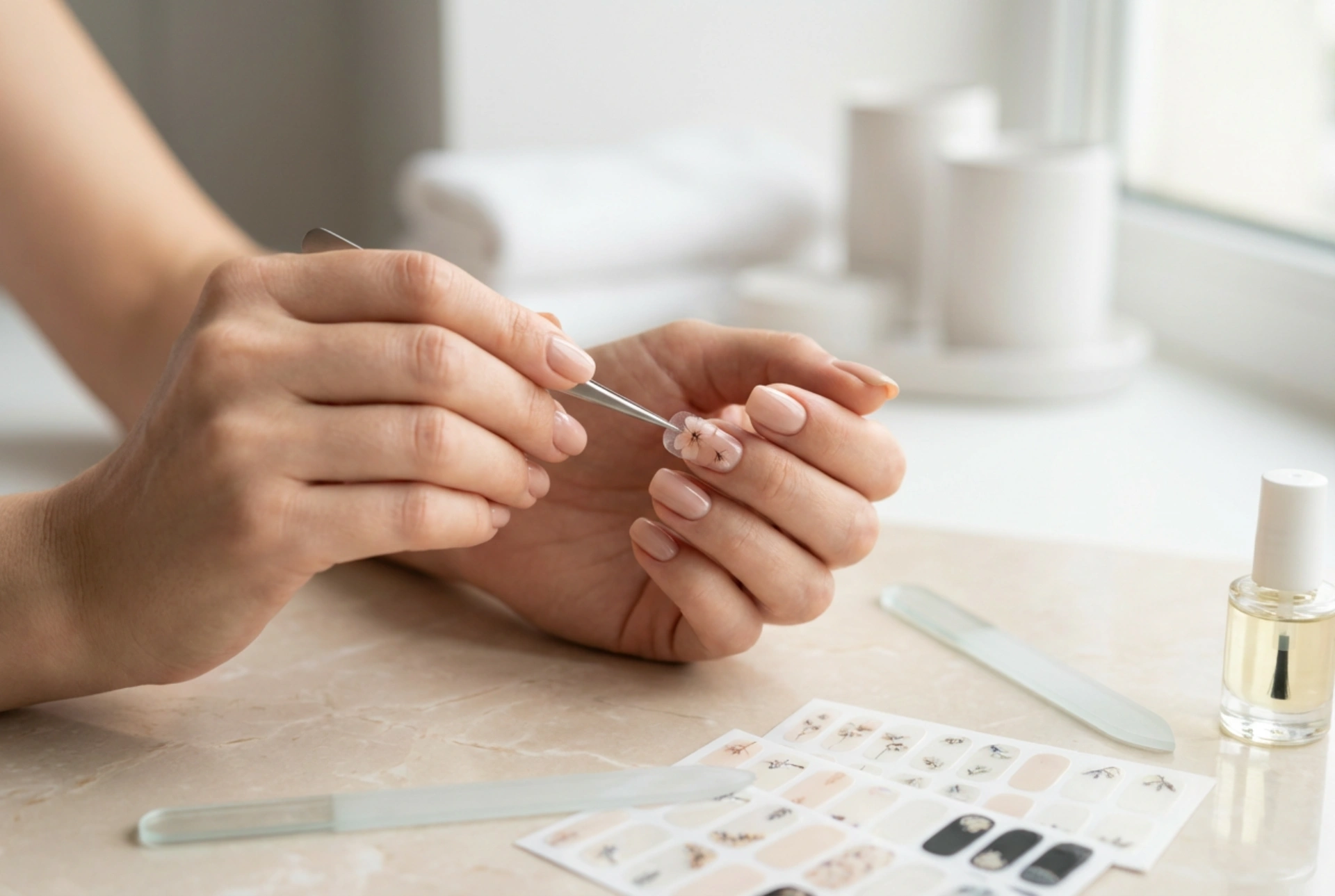 Adesivos de unha: tipos, aplicação precisa e fixação duradoura