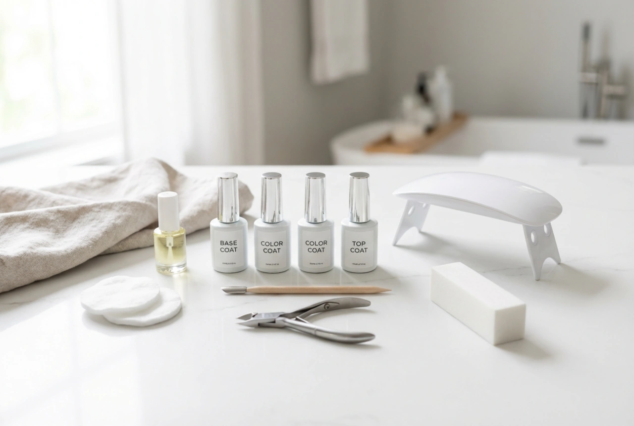 Kit inicial para unhas de gel: o que comprar para começar e como fazer sua primeira manicure